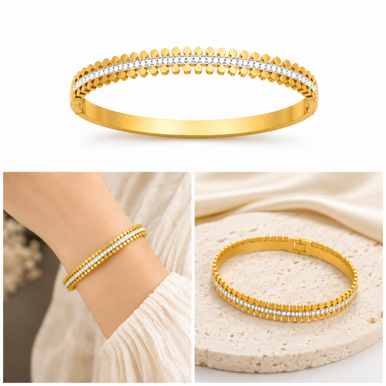 Elegant Crystal Bangle