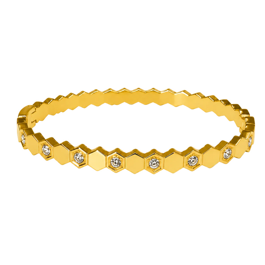 Hexagon Stone Bracelet