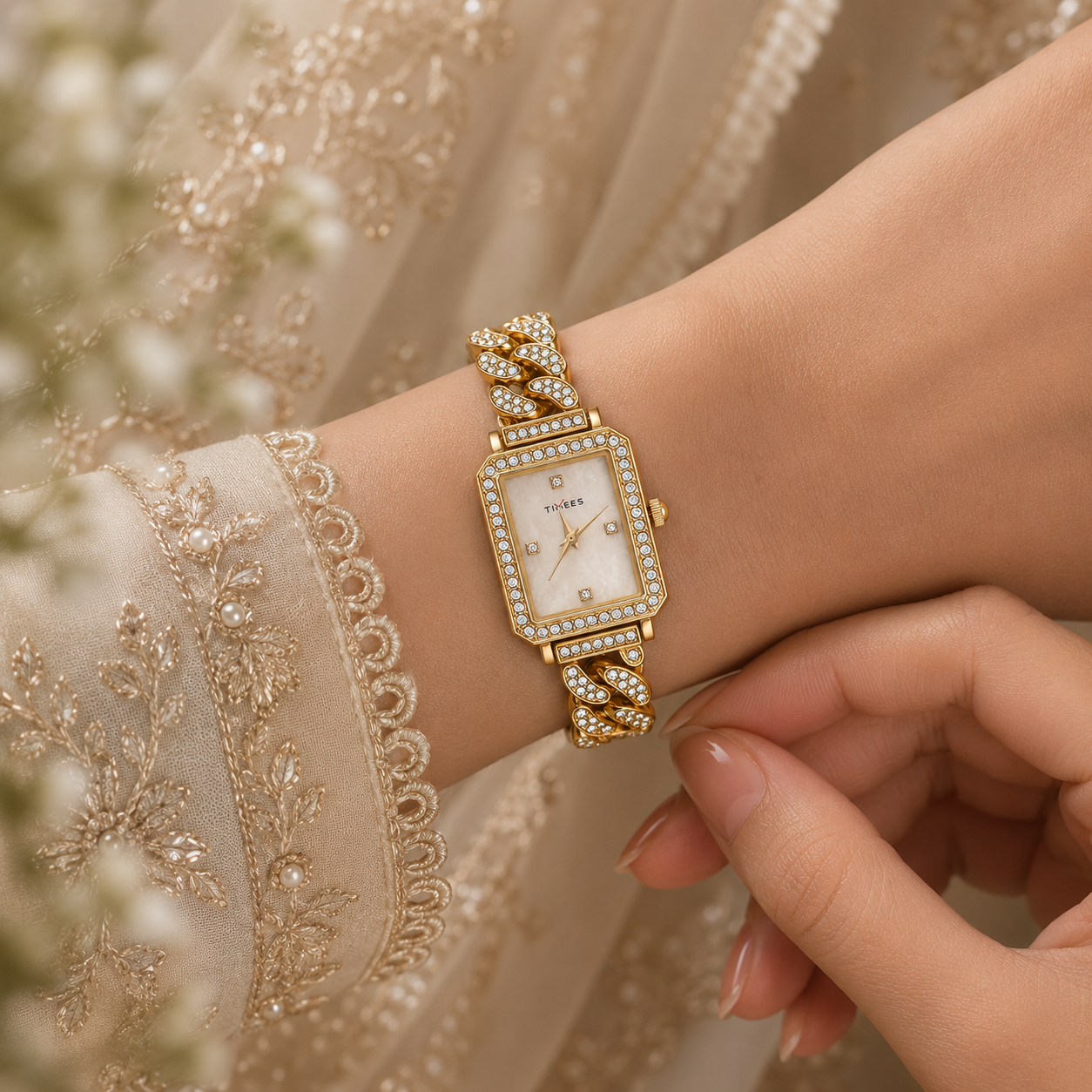 Crystal Chain Elegance Watch