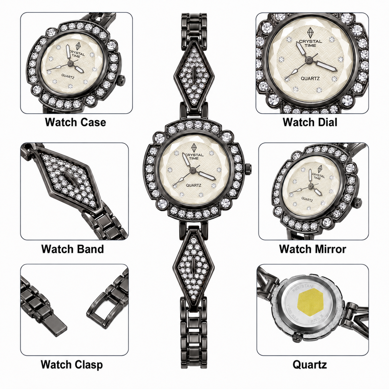 Royal Noir Timepiece Watch