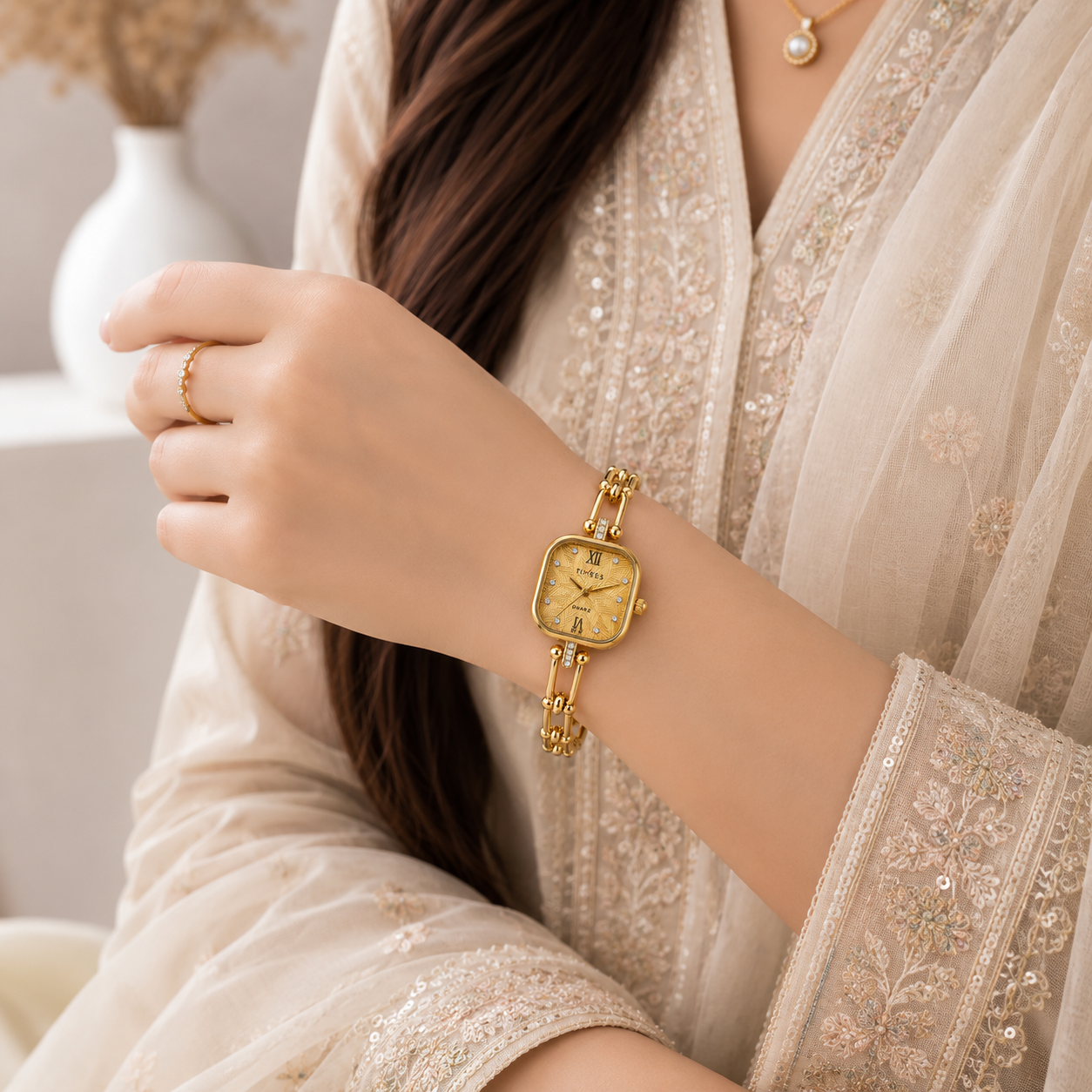 Crystal Link Luxe Watch