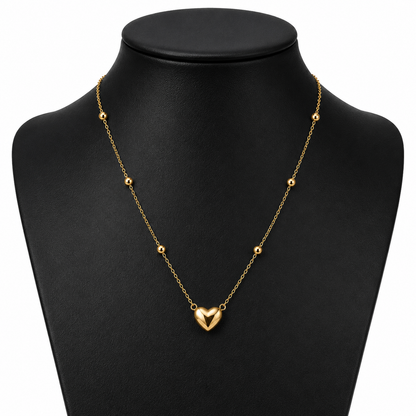 Sparkling Unique Heart Design Necklace