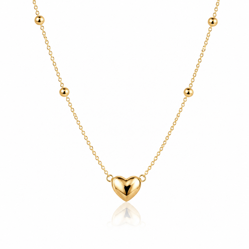 Sparkling Unique Heart Design Necklace