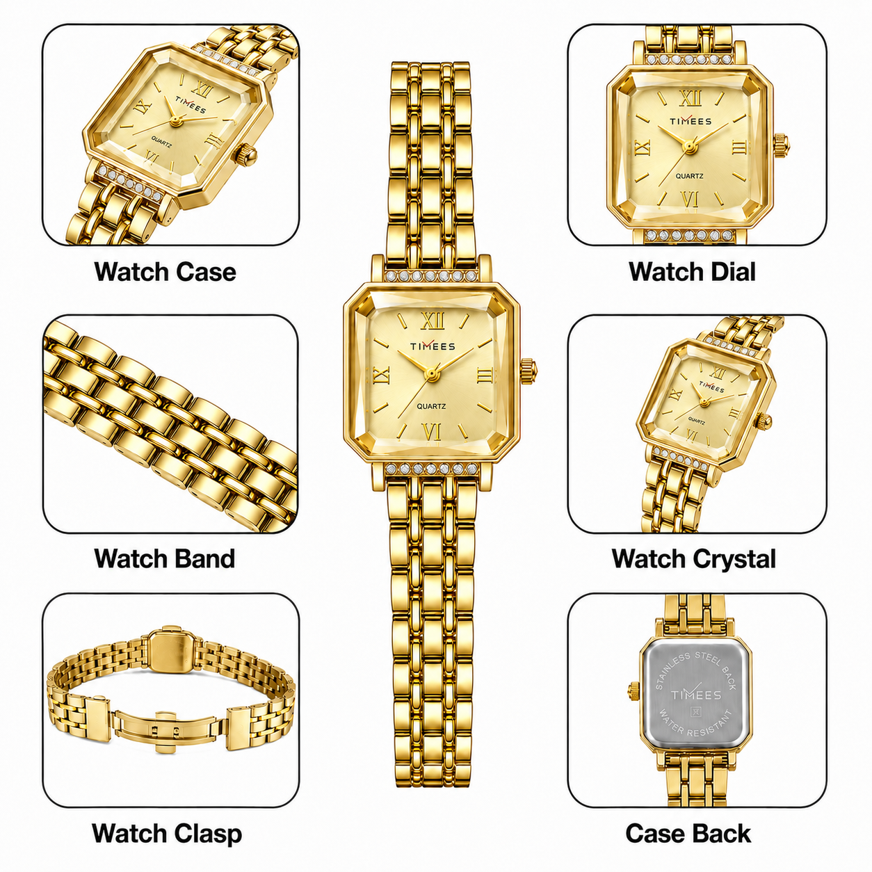 Golden Roman Elegance Watch