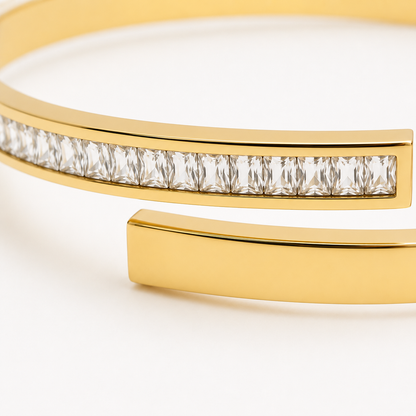 Crystal Open Cuff Bracelet
