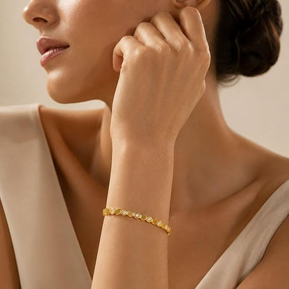Hexagon Stone Bracelet