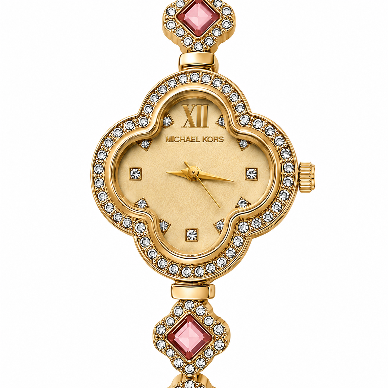 Floral Crystal Bracelet Watch