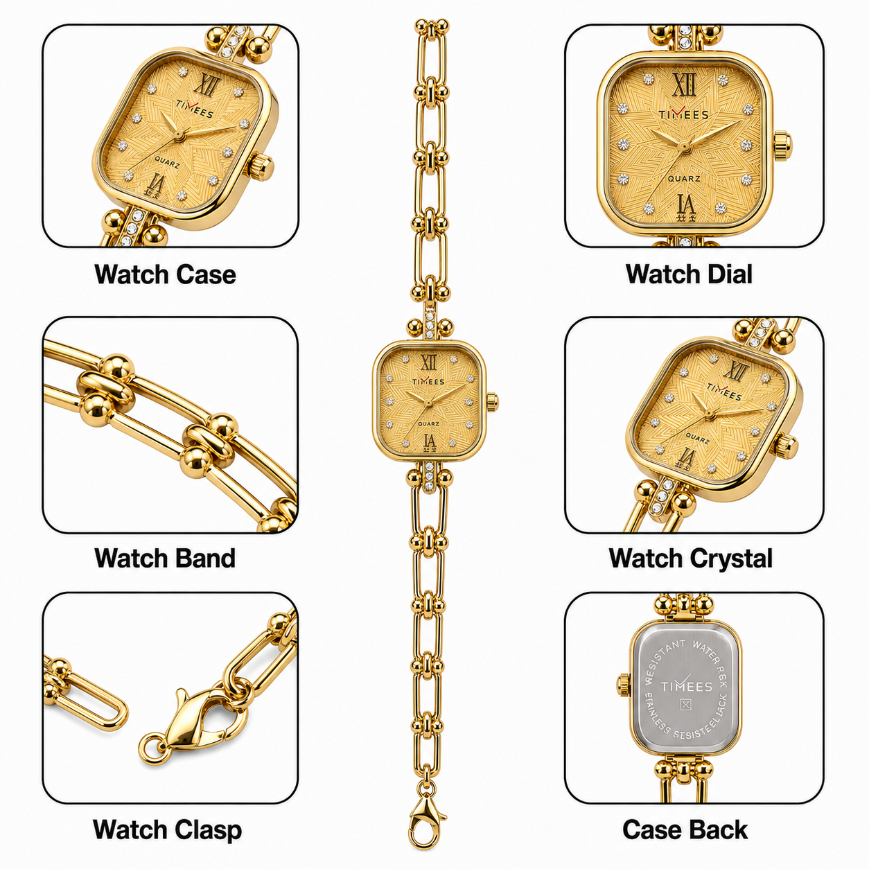 Crystal Link Luxe Watch