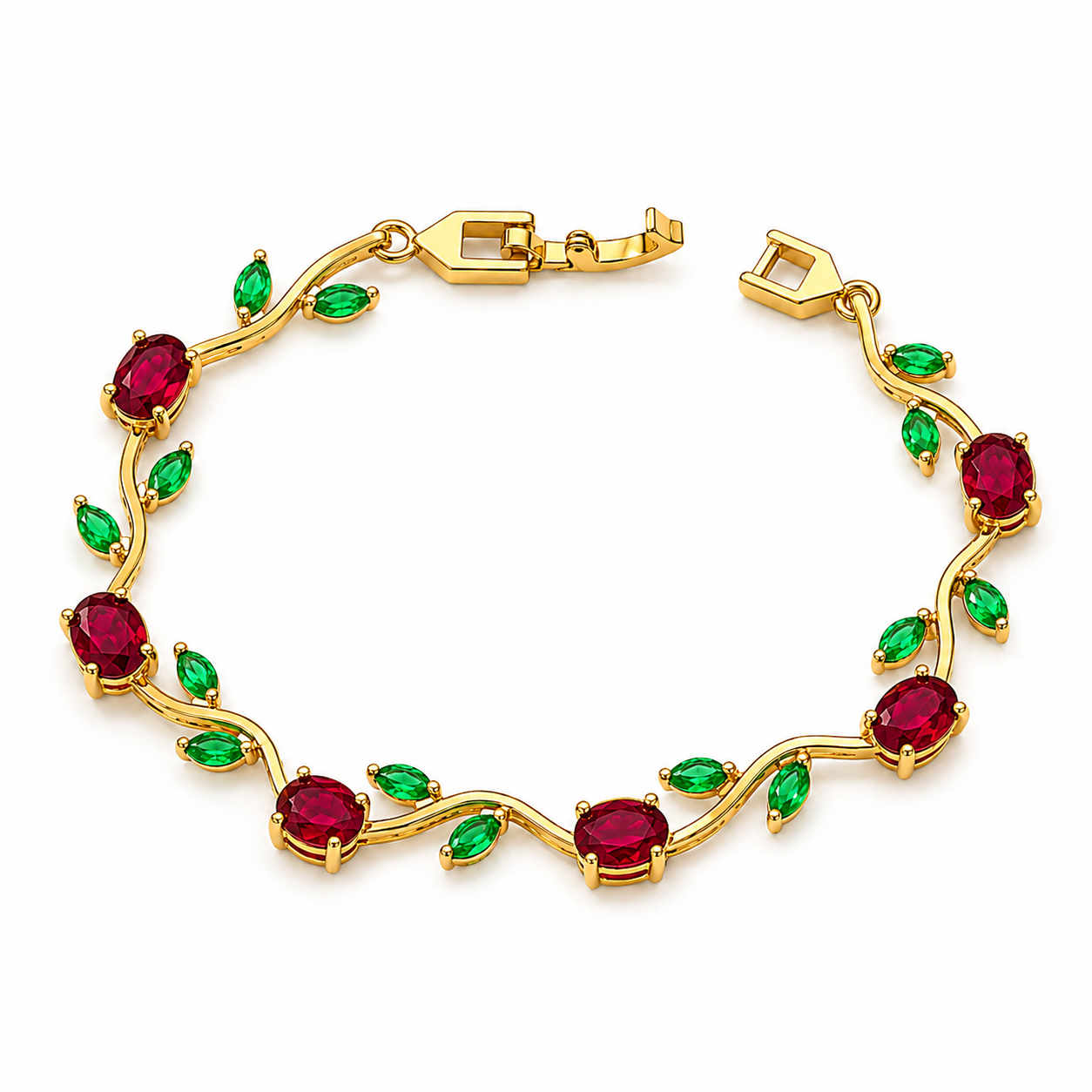 Elegant Silver Plated Tulip Bracelet for Girls/Women