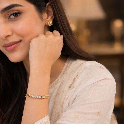 Golden Crystal Bracelet