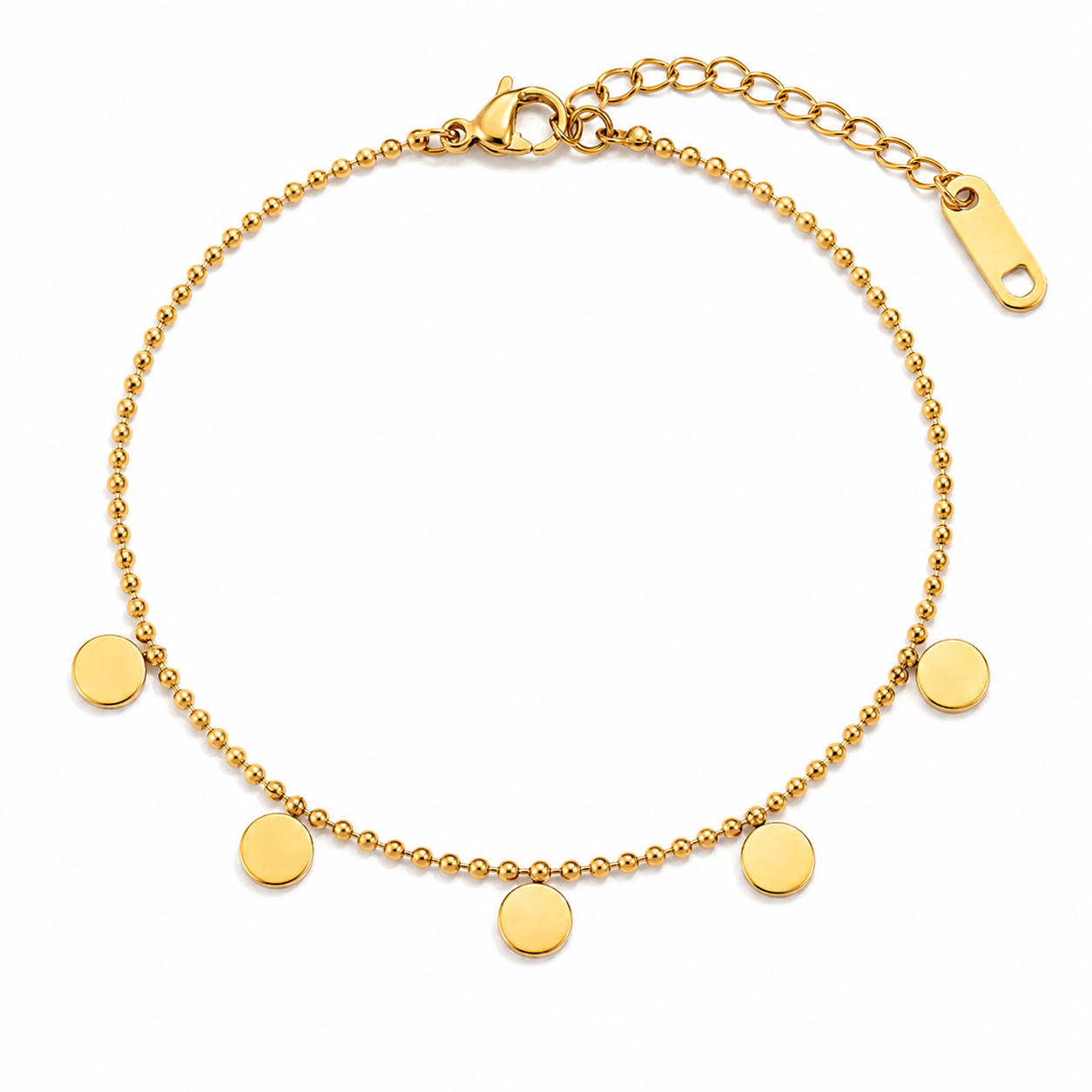 Disc Charm Bracelet