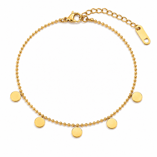 Disc Charm Bracelet