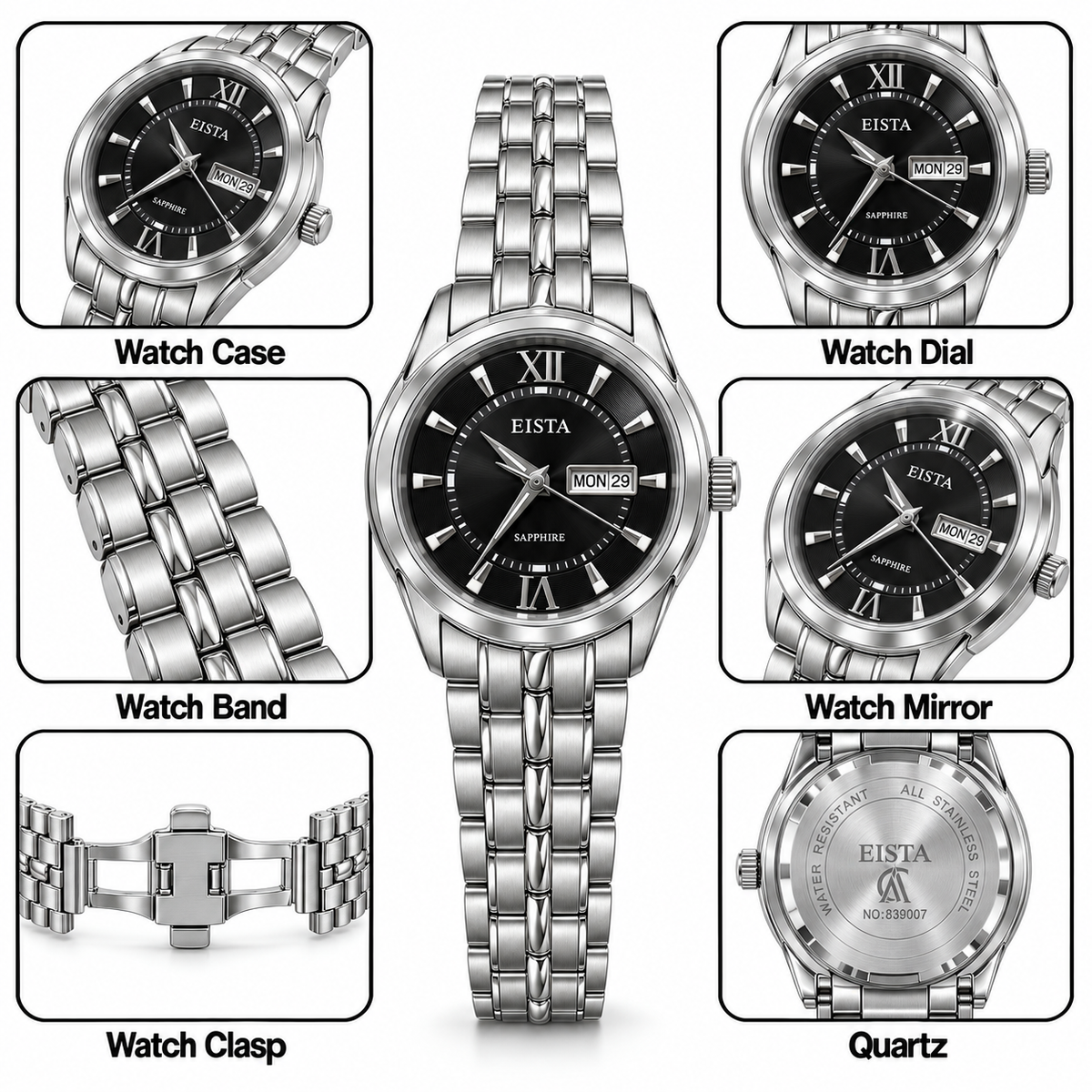 EISTA Executive Roman Watch
