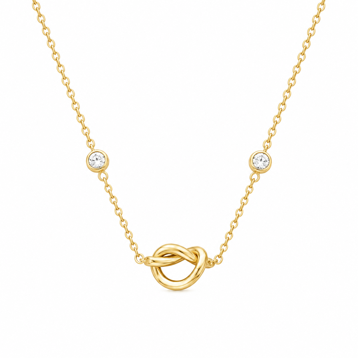 Golden Knot Necklace