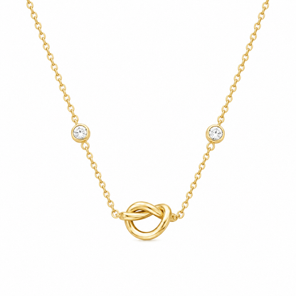Golden Knot Necklace