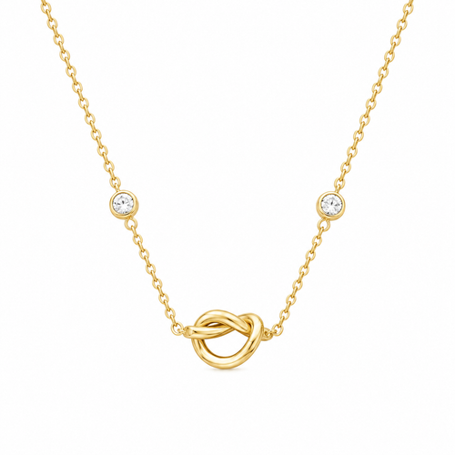 Golden Knot Necklace