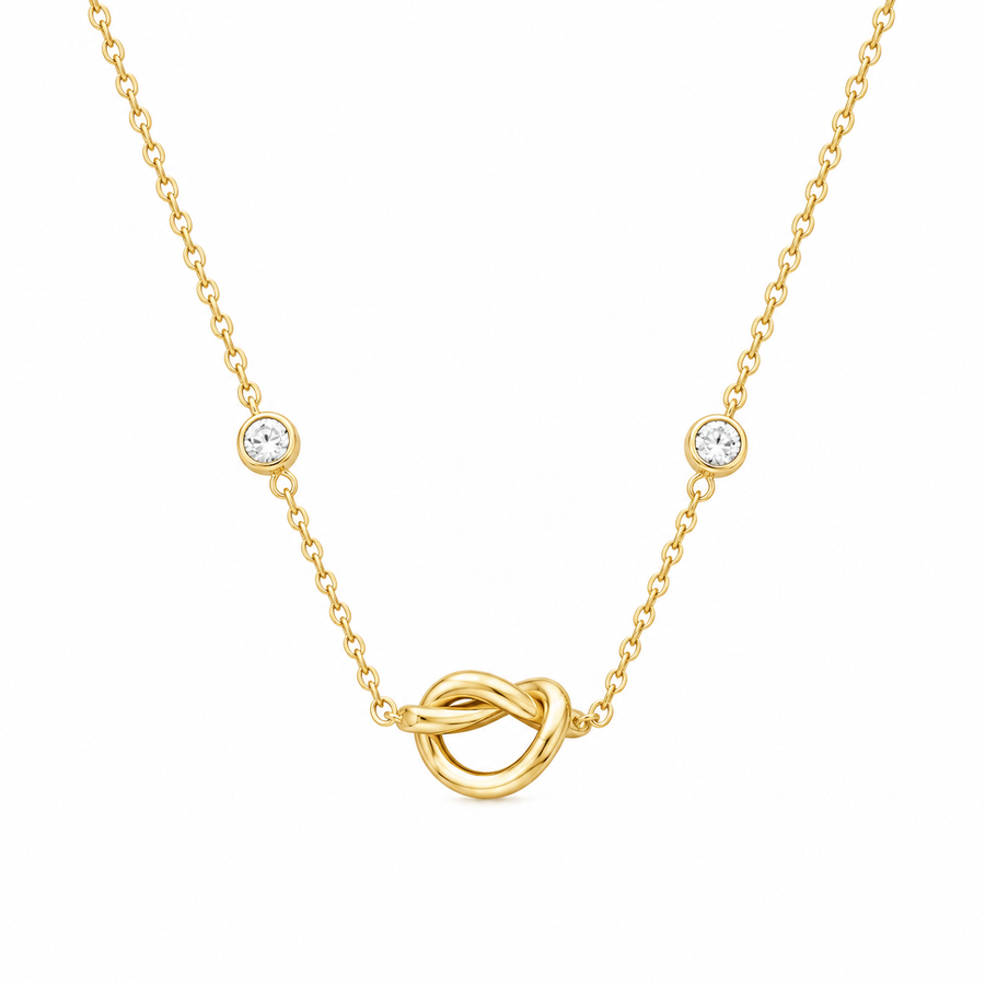 Golden Knot Necklace