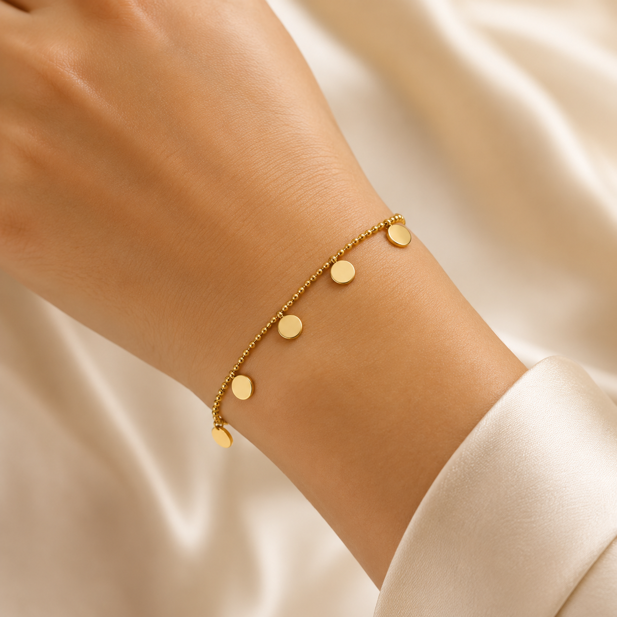 Disc Charm Bracelet