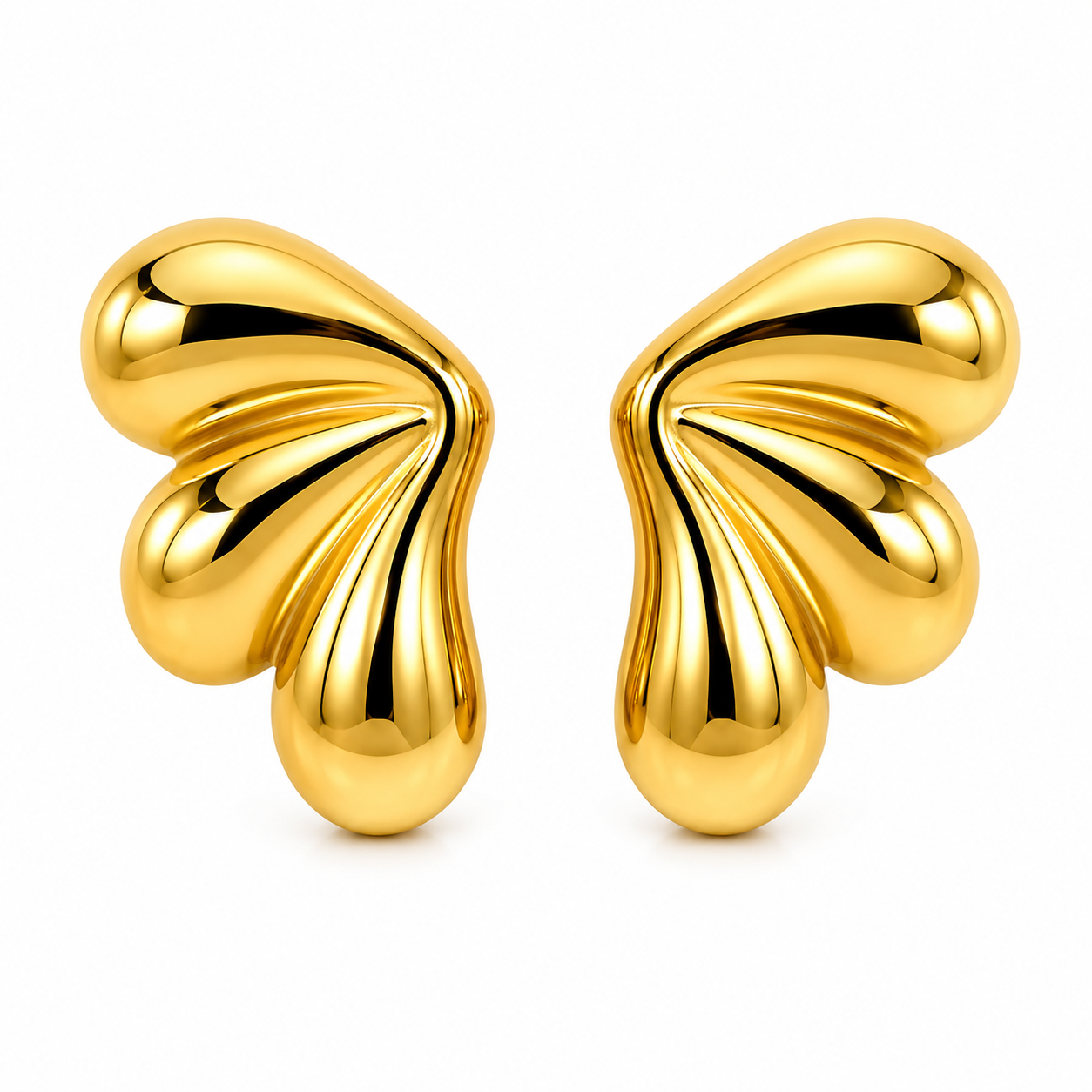 Floral Shell Ear Studs