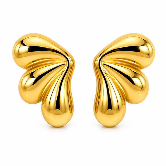 Floral Shell Ear Studs