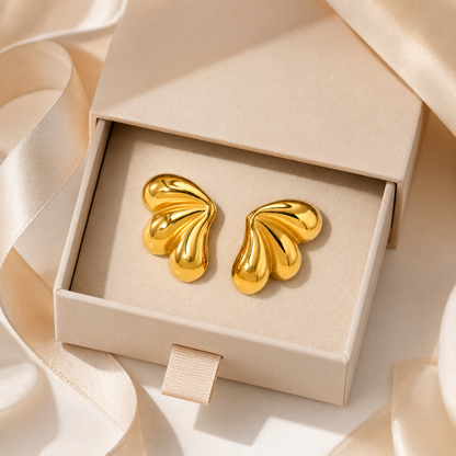 Floral Shell Ear Studs