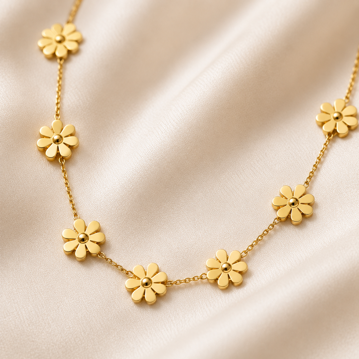 Sunflower Daisy Flower Necklace