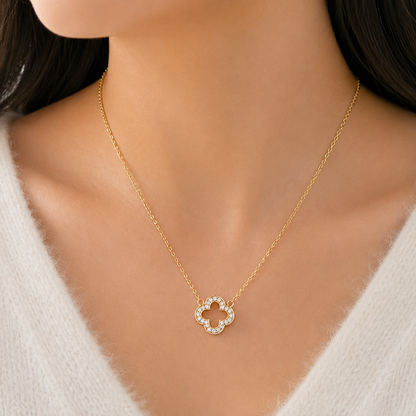Clover Stone Necklace
