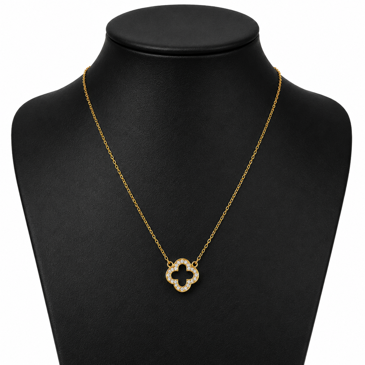 Clover Stone Necklace