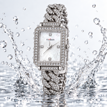 Crystal Link Silver Watch