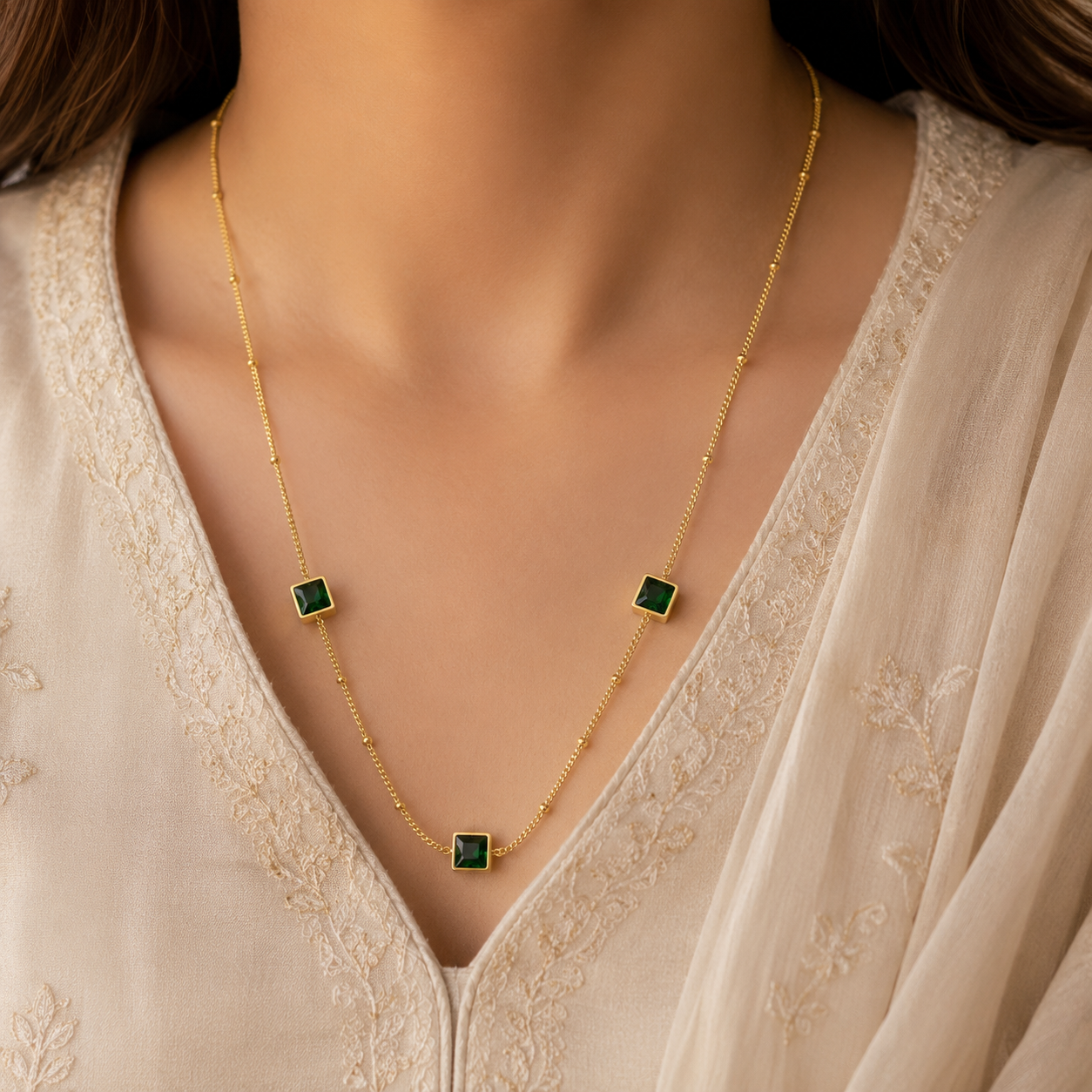 Green Stone Necklace