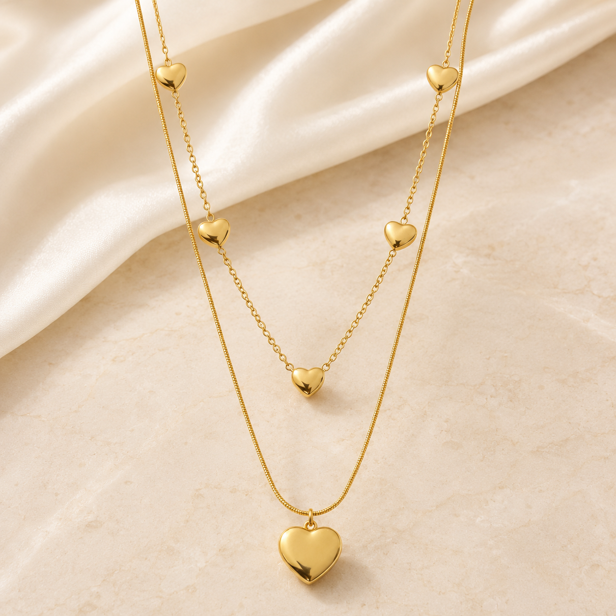 Golden Heart Necklace