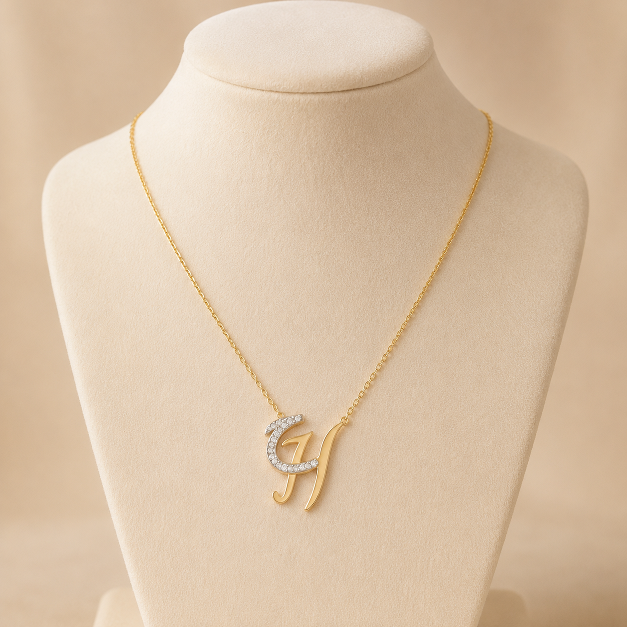 Letter Pendant Necklace