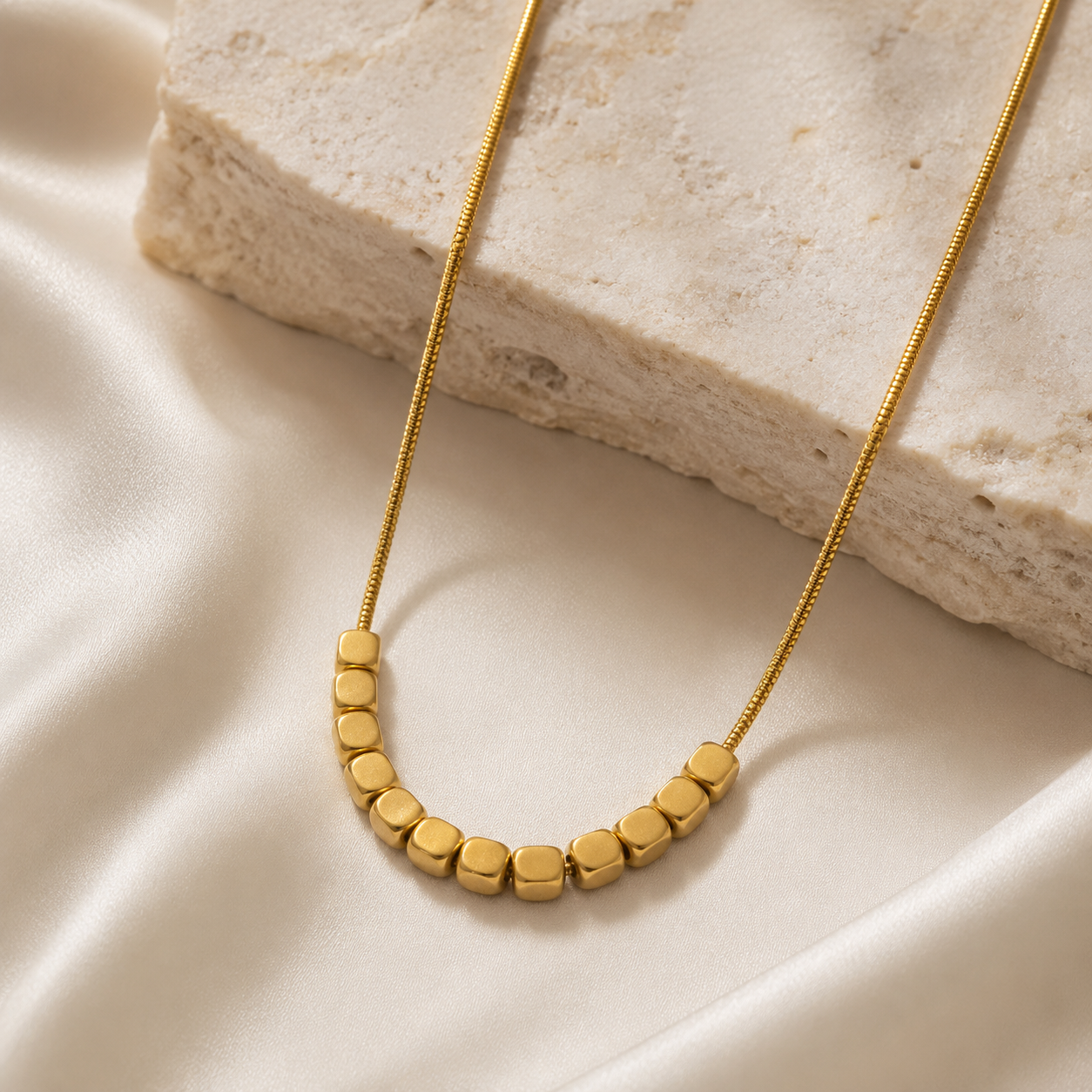 Golden Bead Necklace