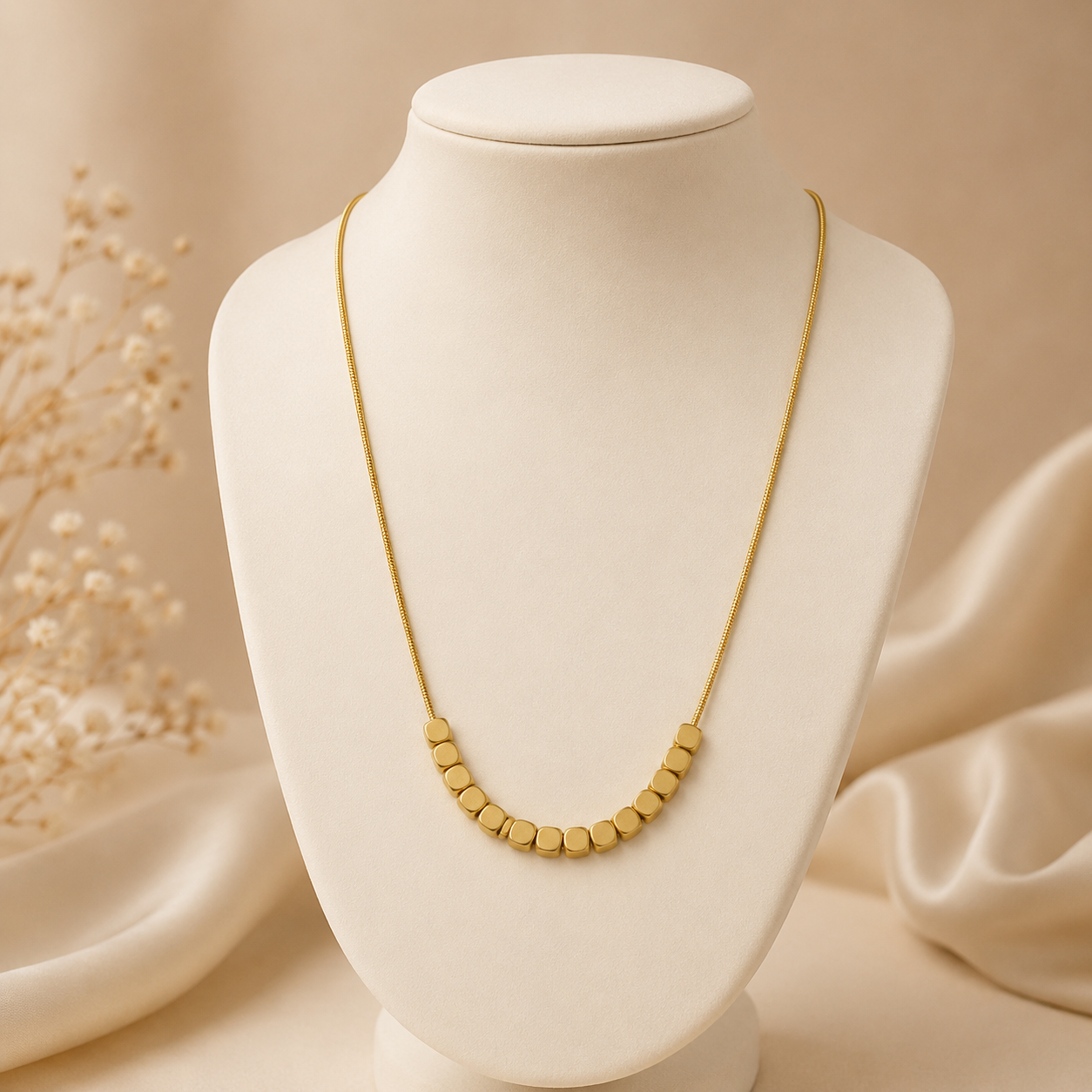 Golden Bead Necklace