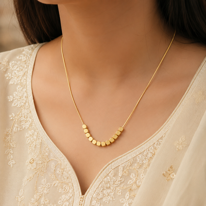 Golden Bead Necklace