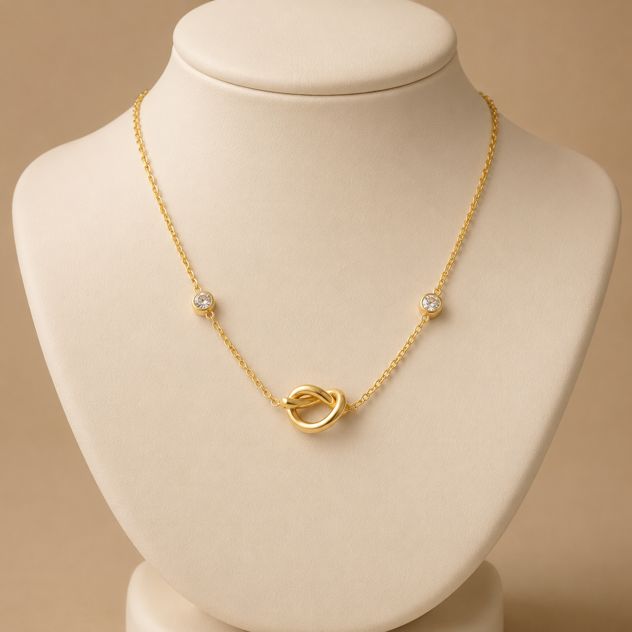 Golden Knot Necklace