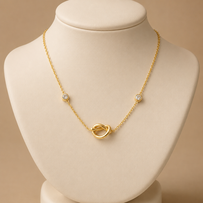Golden Knot Necklace