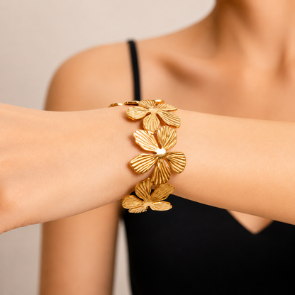 Flower Cuff Bracelet