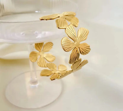 Flower Cuff Bracelet