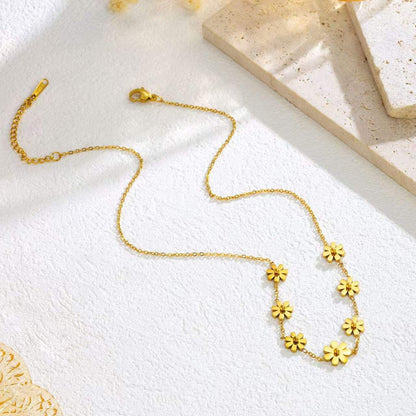 Sunflower Daisy Flower Necklace