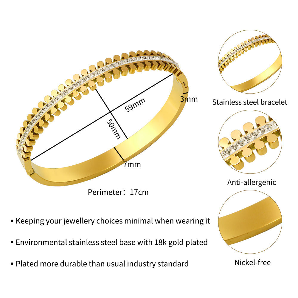 Elegant Crystal Bangle
