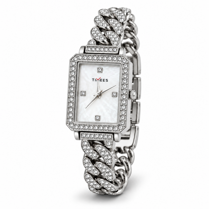 Crystal Link Silver Watch