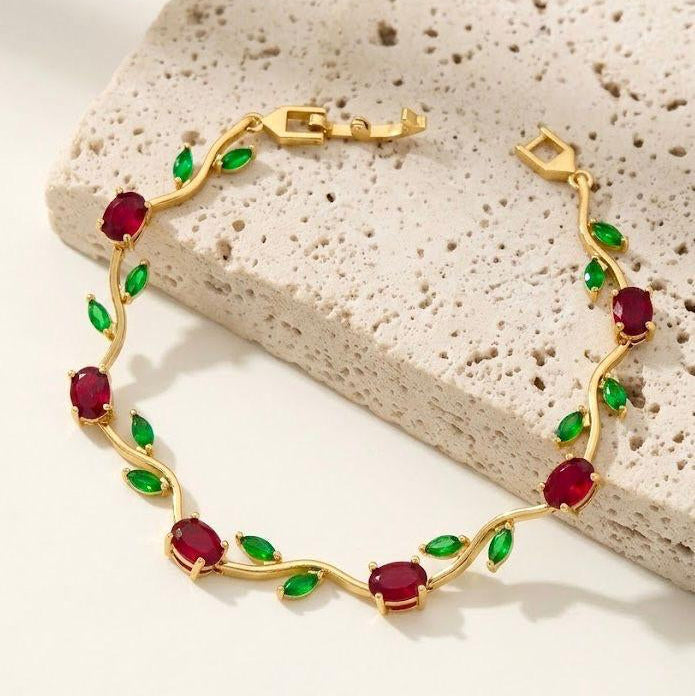 Elegant Silver Plated Tulip Bracelet for Girls/Women