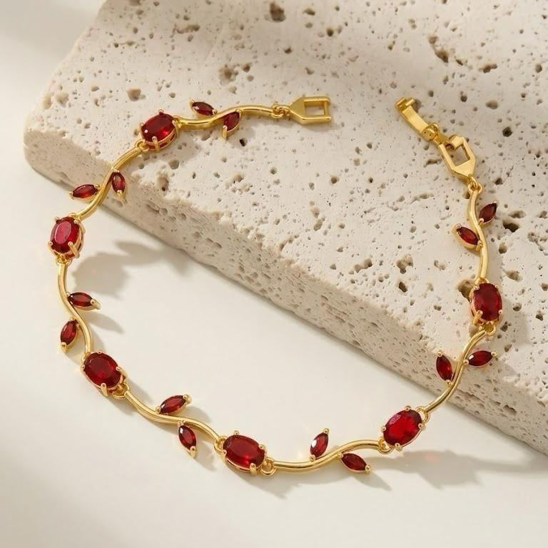 Elegant Silver Plated Tulip Bracelet for Girls/Women