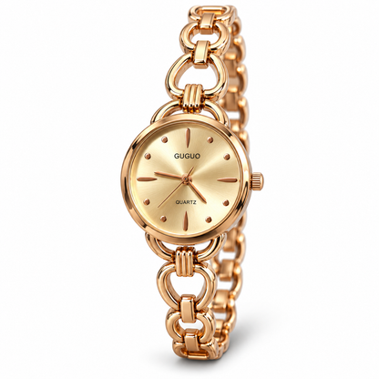 Gold Open-Link Chain Watch