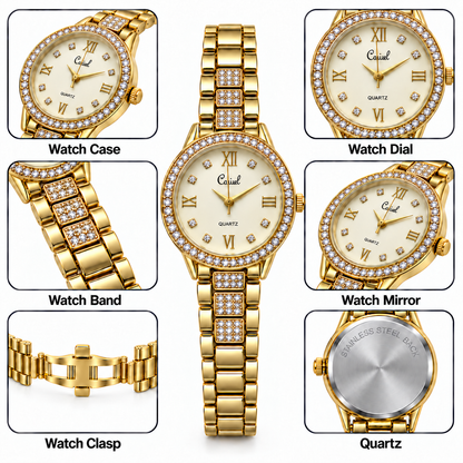 Roman Crystal Elegance Watch