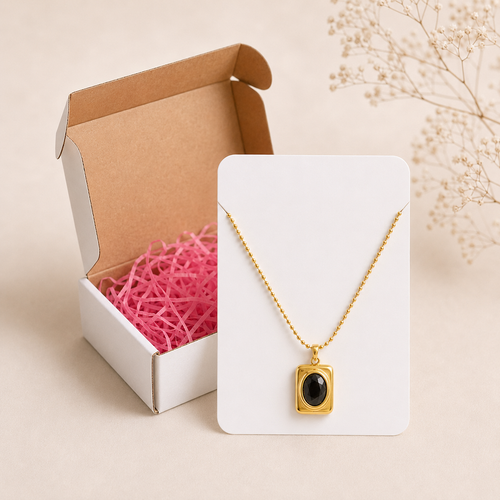 Midnight Gem Pendant Necklace