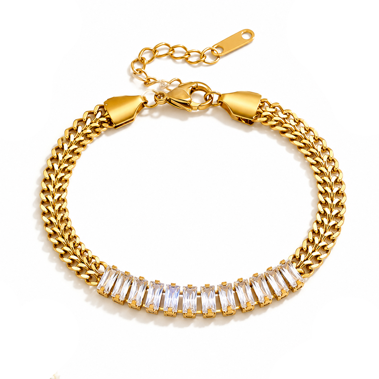 Golden Crystal Bracelet