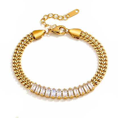 Golden Crystal Bracelet