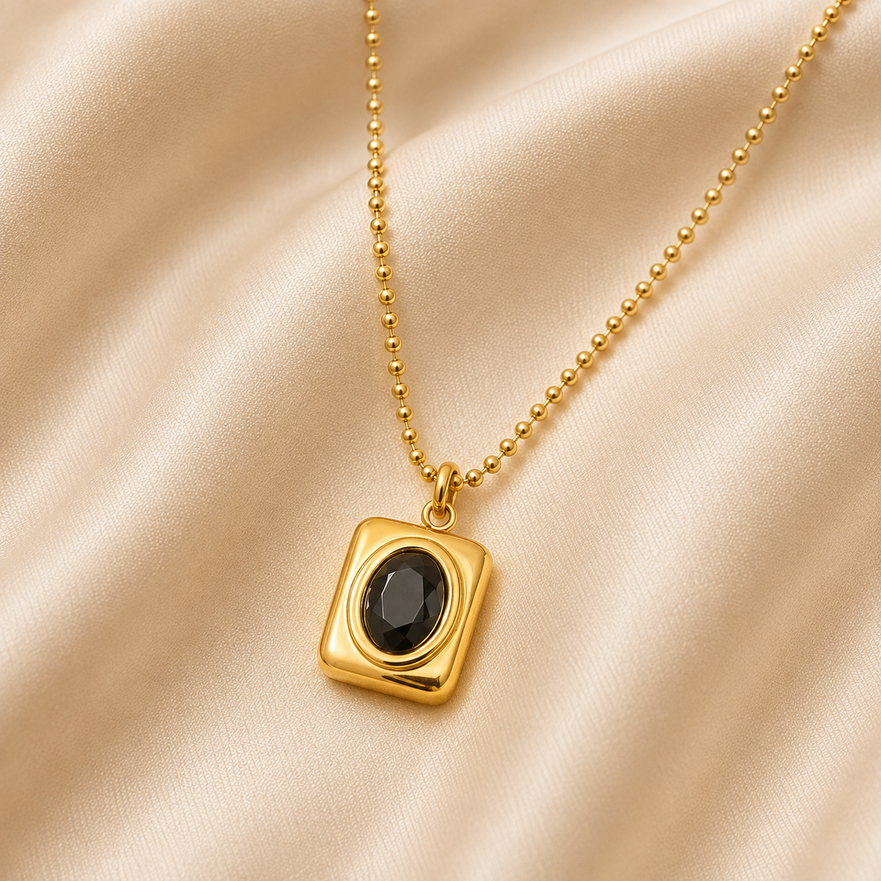 Midnight Gem Pendant Necklace